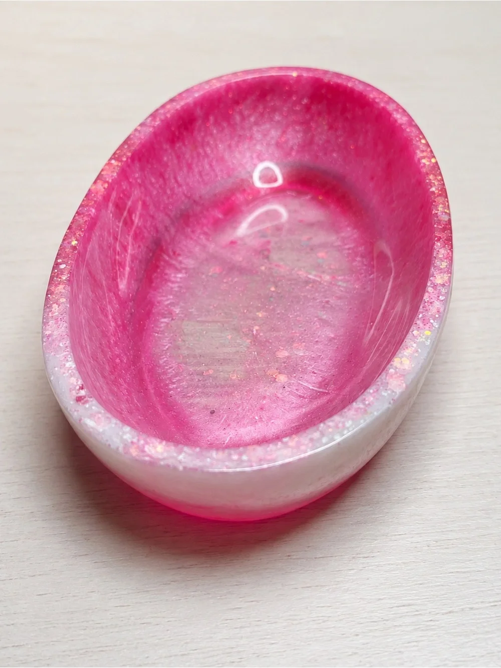 Handmade bright pink